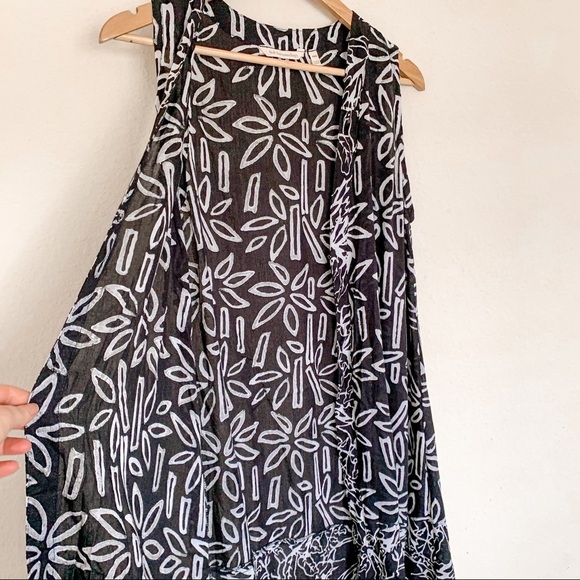 Soft surroundings black and white duster - Picture 2 of 7